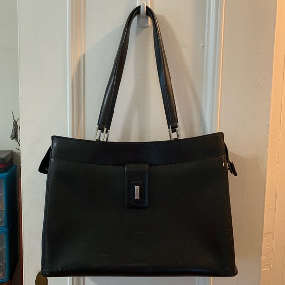 Tumi leather computer bag tote - Picture 1 of 8